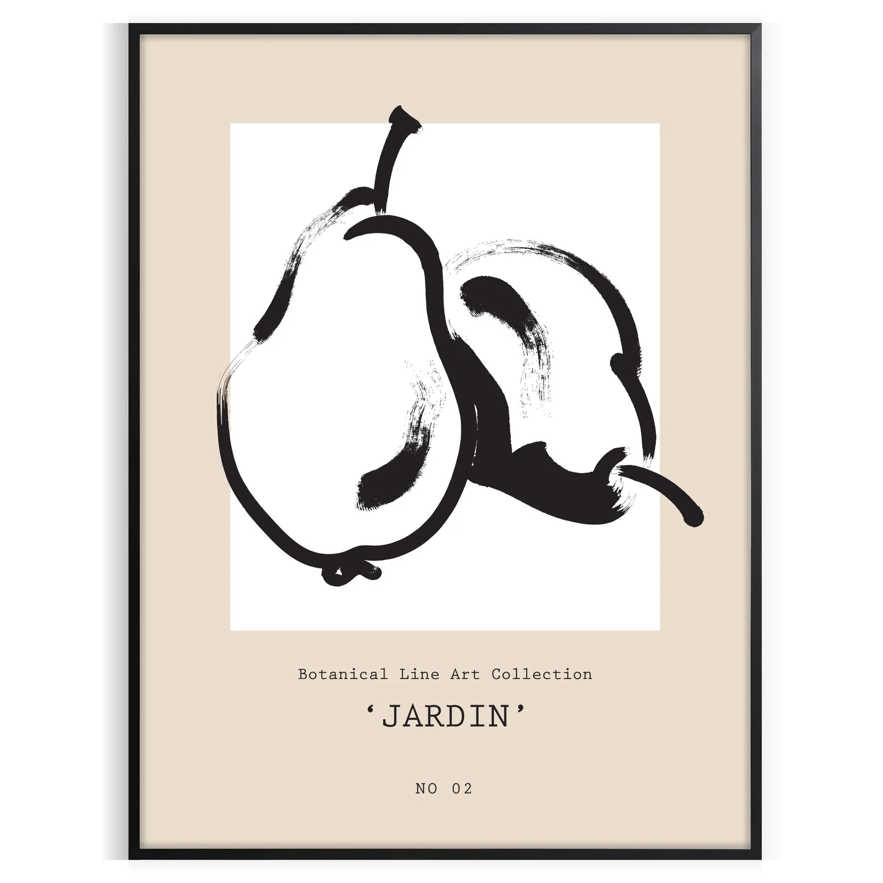 space Botanical Art 15 poster vibrant vintage prints black orange hues wall unique gift artwork elegance sizes A4 cm A0