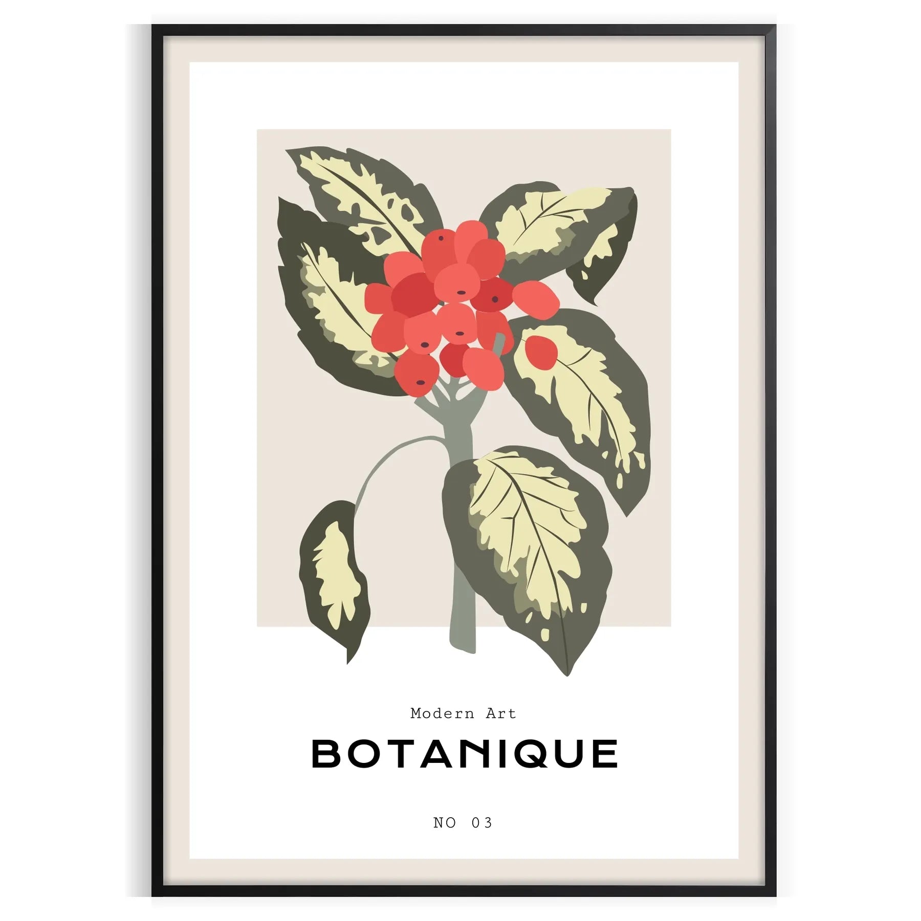 space Poster Botanical exquisite art 19th century eye wall vibrant orange soothing gray perfect gift A4 cm A0 sizes ideal decor