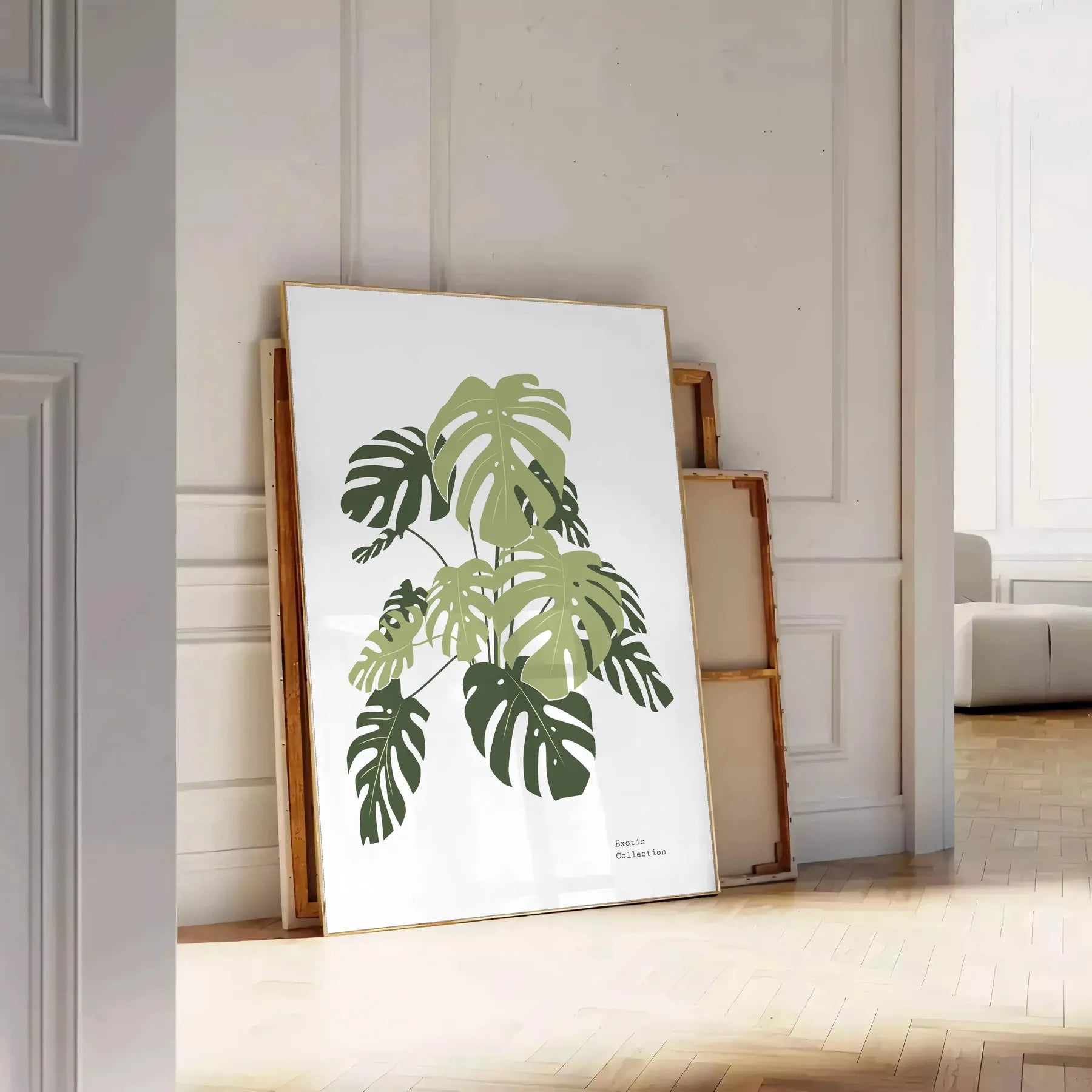 space exquisite botanical poster prints lush green white hues captivating wall art timeless perfect gift stunning addition decor standalone print