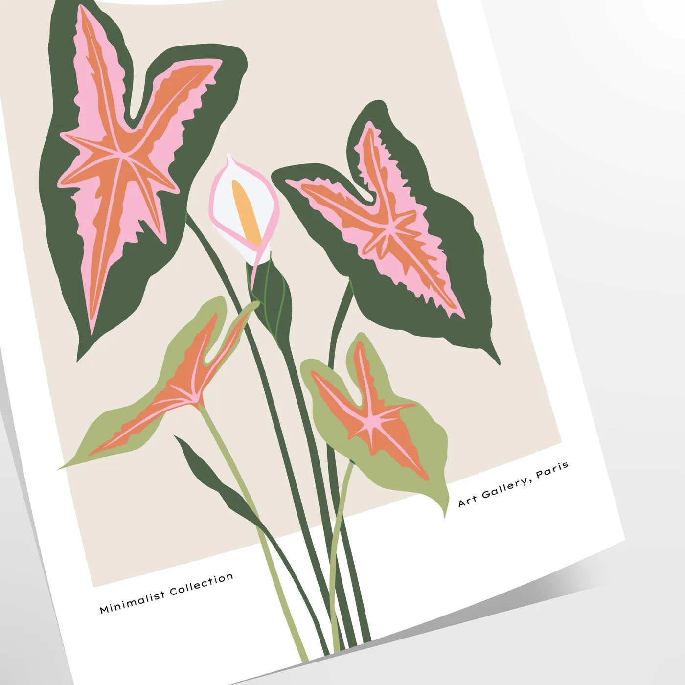 beauty botanical art Poster Maker stunning orange gray designs wall perfect gift nature lovers space exquisite prints available sizes such A4 cm A0
